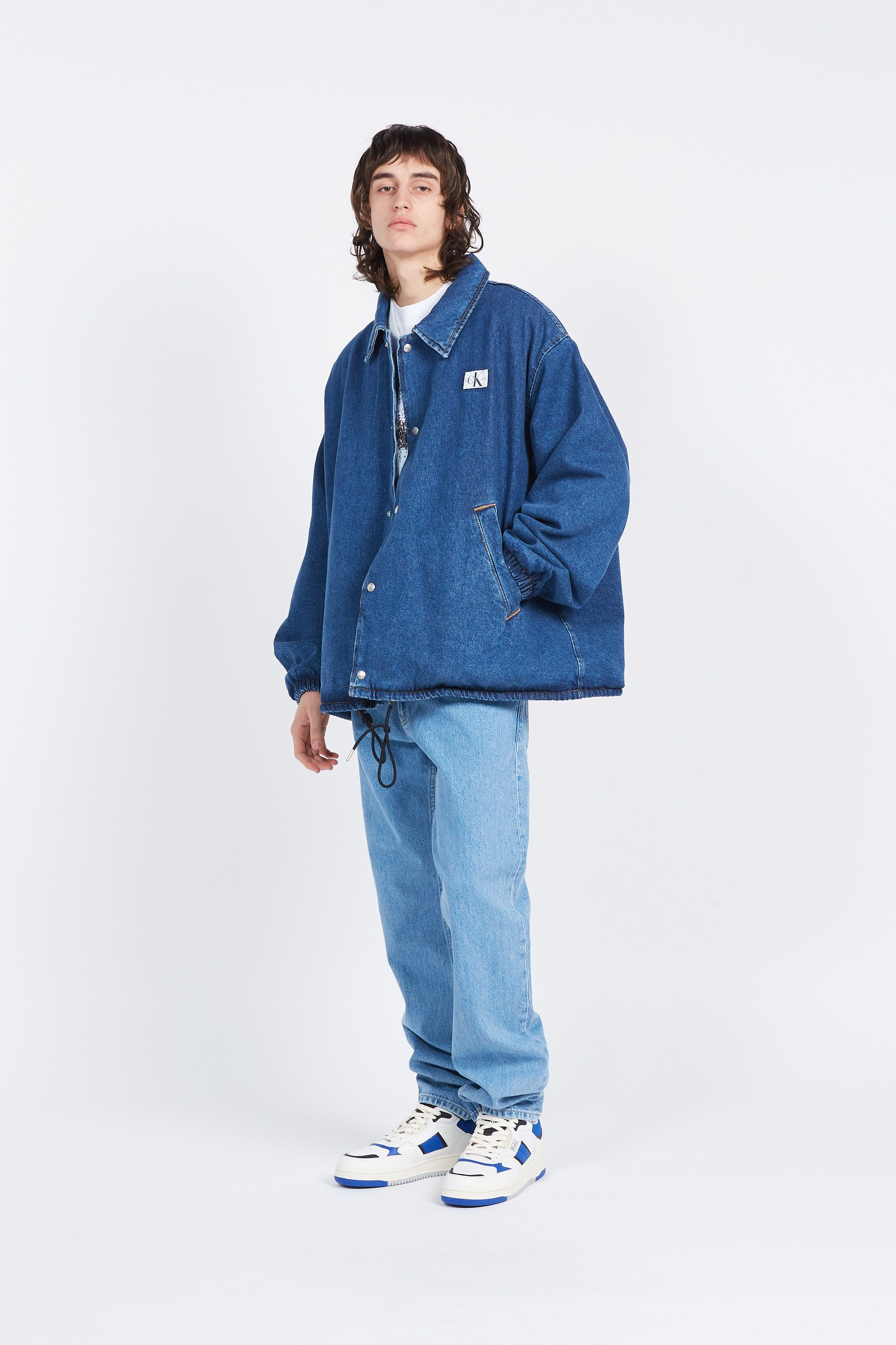 CALVIN KLEIN JEANS Veste SKATER DENIM JACKET Bleu
