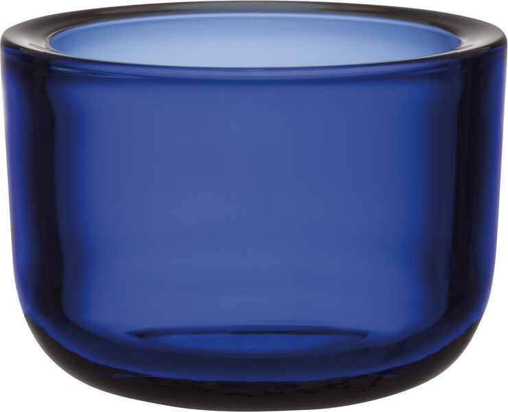 Iittala Valkea 6 cm fyrfadsstage ultramarineblå Blå