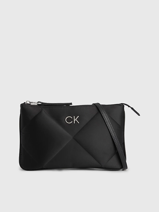 Bolsa de ombro acolchoada em cetim