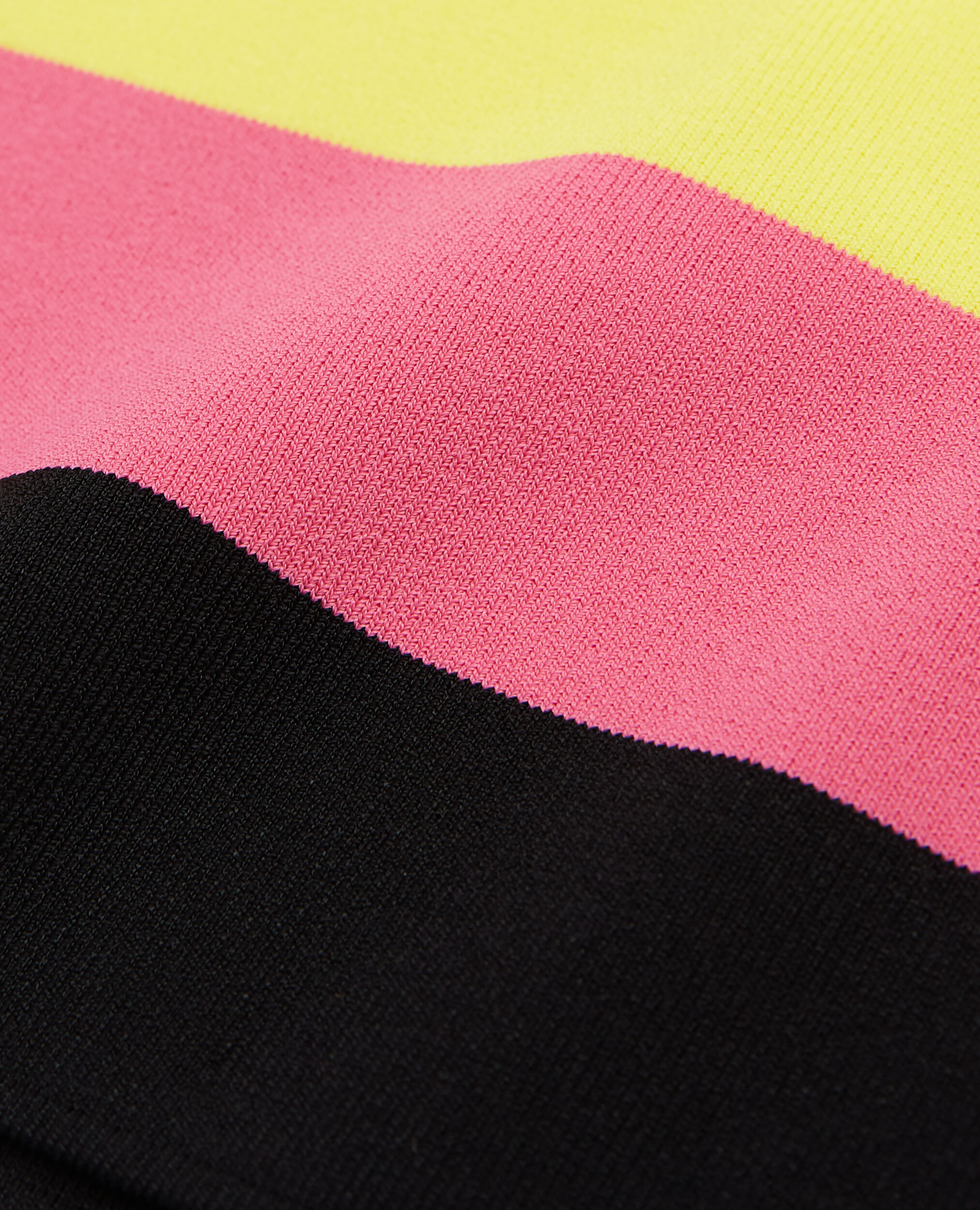 Pull court multicolore à rayures
