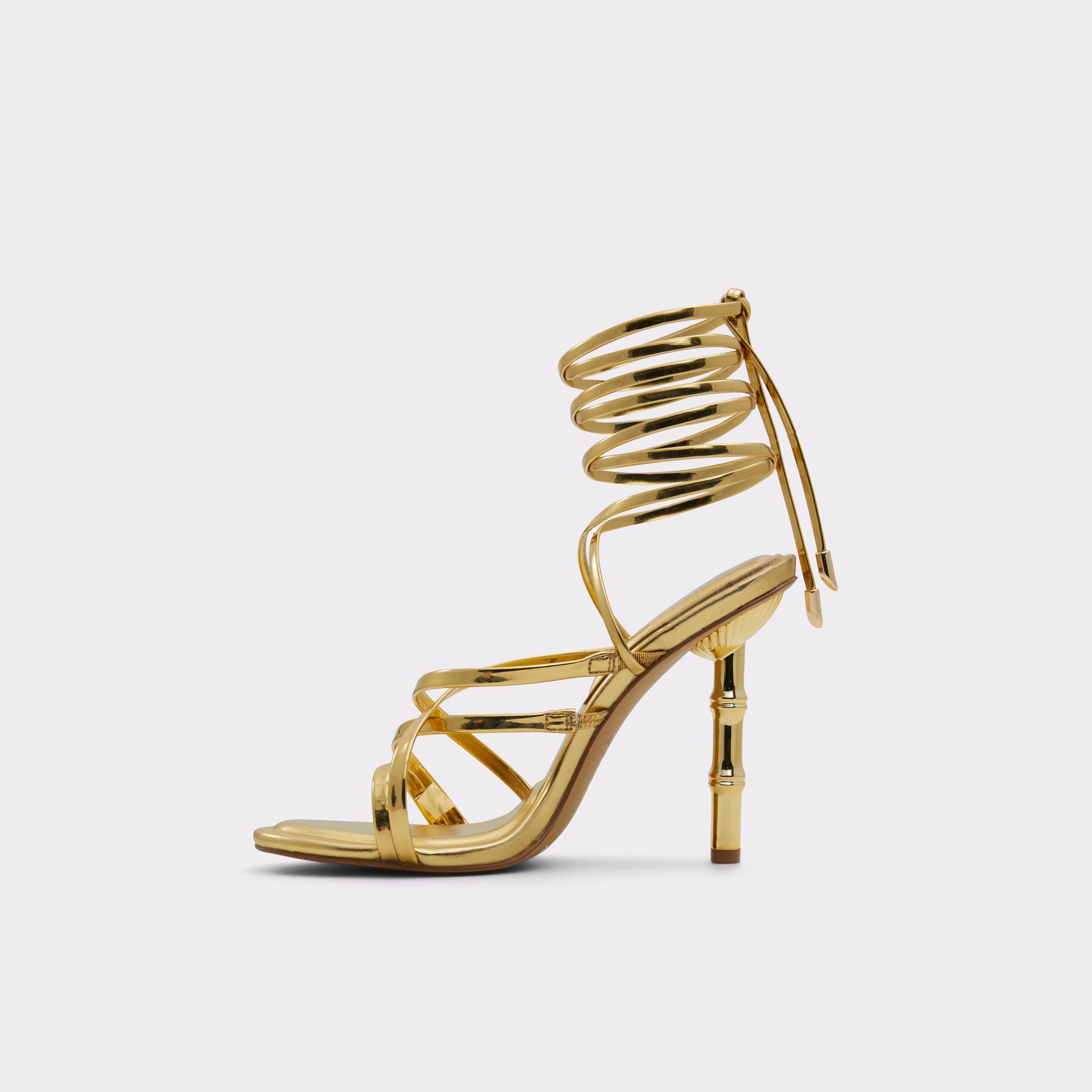 Bamba Gold Women Strappy Sandals