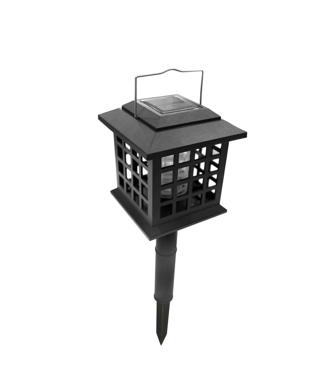 Lampe LED solaire à planter - Anti-moustique - Noir