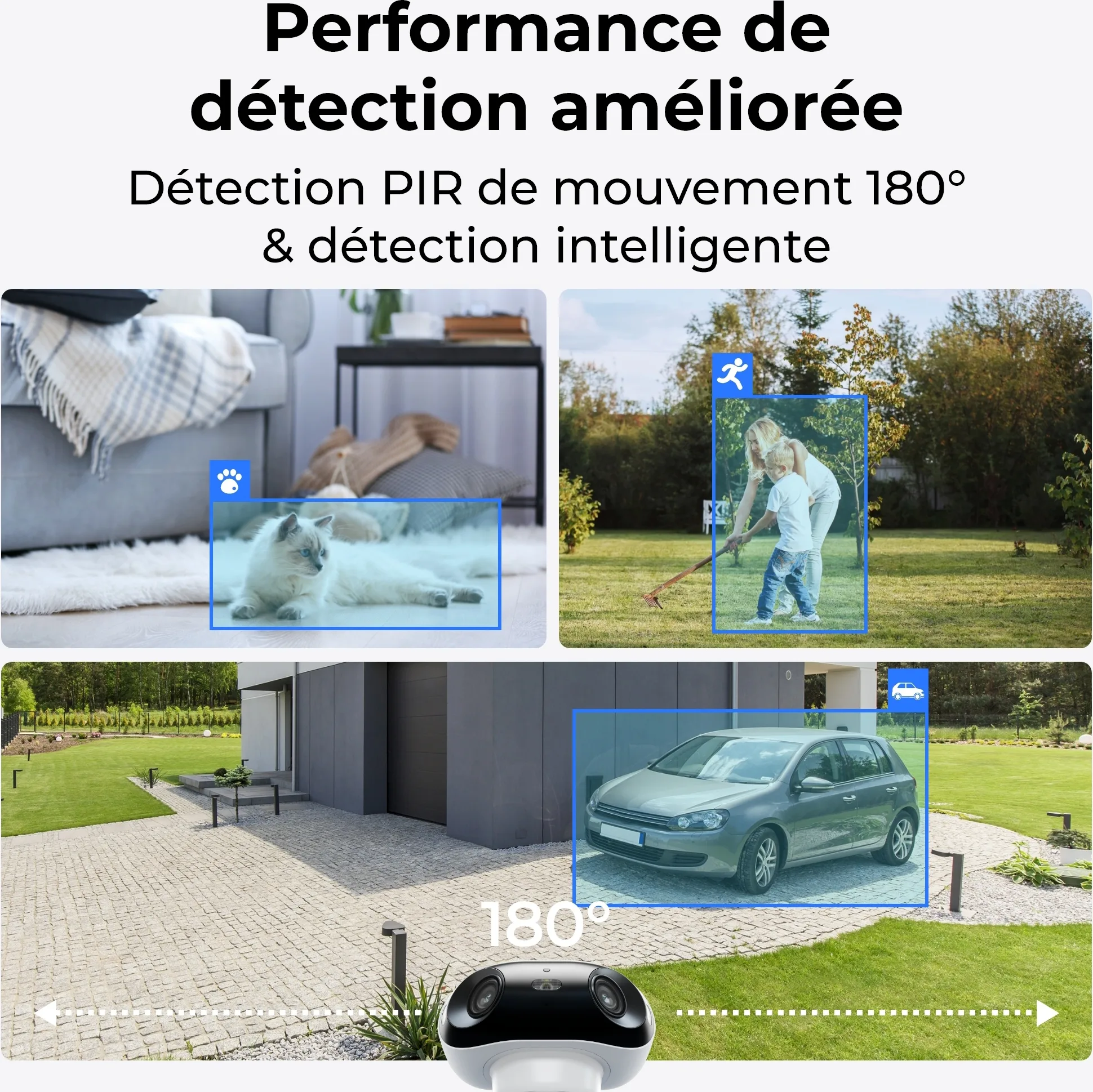 Reolink Argus Series B740X avec panneau solaire Caméra de surveillance