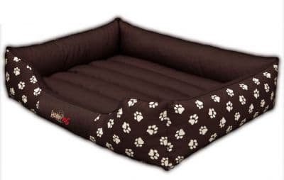 HOBBYDOG Prestige dog bed - Brown with paws XL