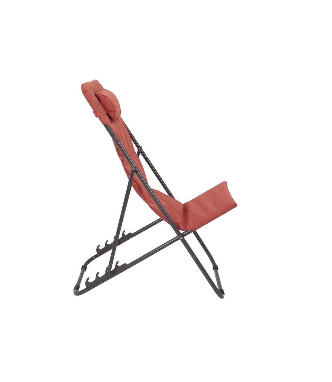 Paris Prix - Transat De Plage Pliant corfou 93cm Terracotta