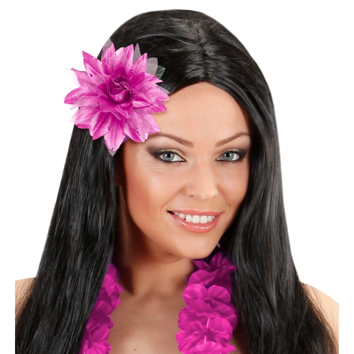 Paars Roze Haarbloem Glitter