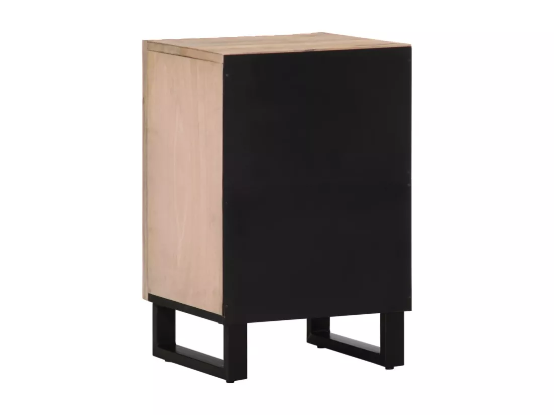 Armoire de salle de bain 38x34x58 cm bois massif de manguier