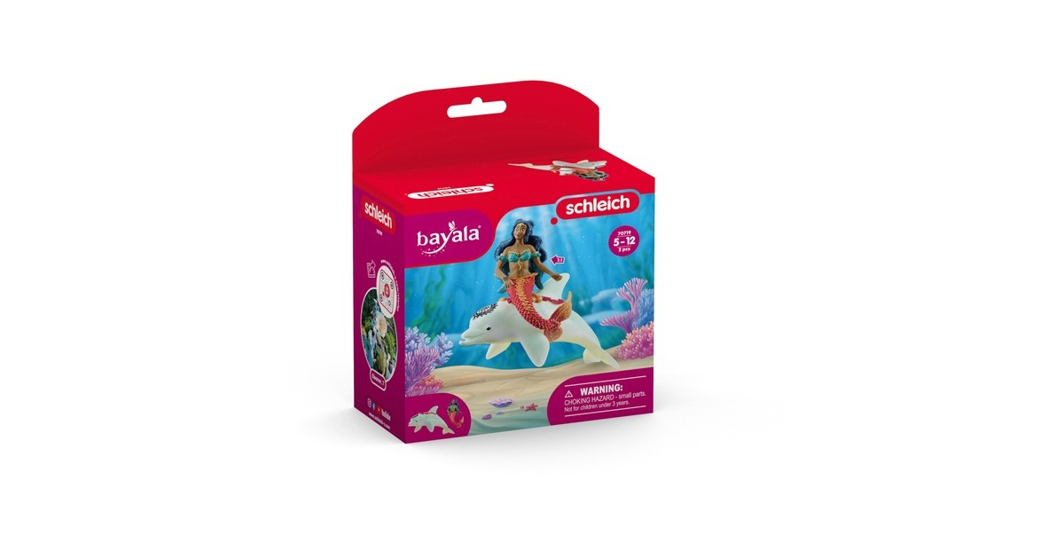 SchleichBayala - Isabelle op dolfijn speelfiguur  (70719)