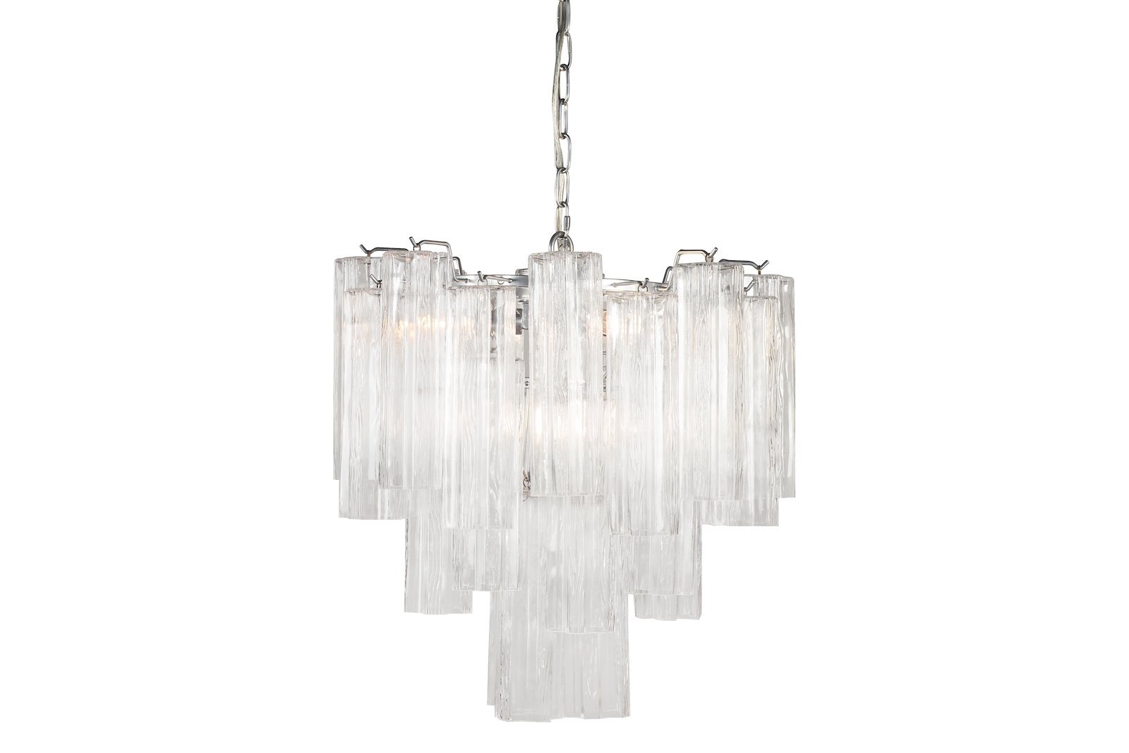 Praha lysekrone Klart glass, Ø:45cm. 4xE14 Max 28W