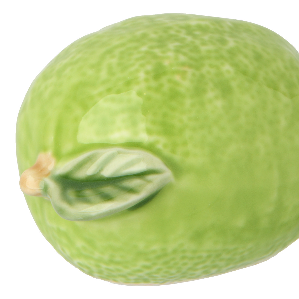 Deko-Limette aus Keramik hellgrün