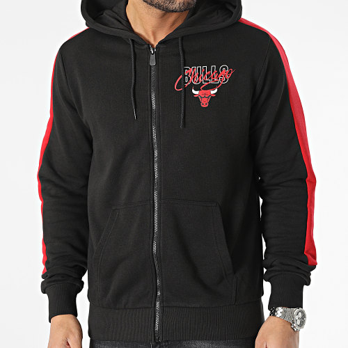 Sweat Zippé Capuche A Bandes Script Chicago Bulls 60332186 Noir
