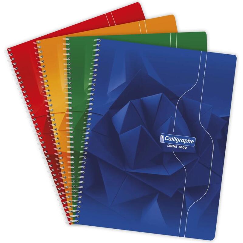 Cahier reliure intégrale 7000 24x32 cm 180 pages petits carreaux 70 g - Assortis