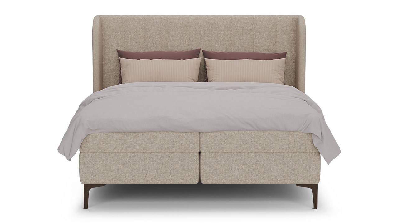 Boxspring Ivory - Linen touch beige