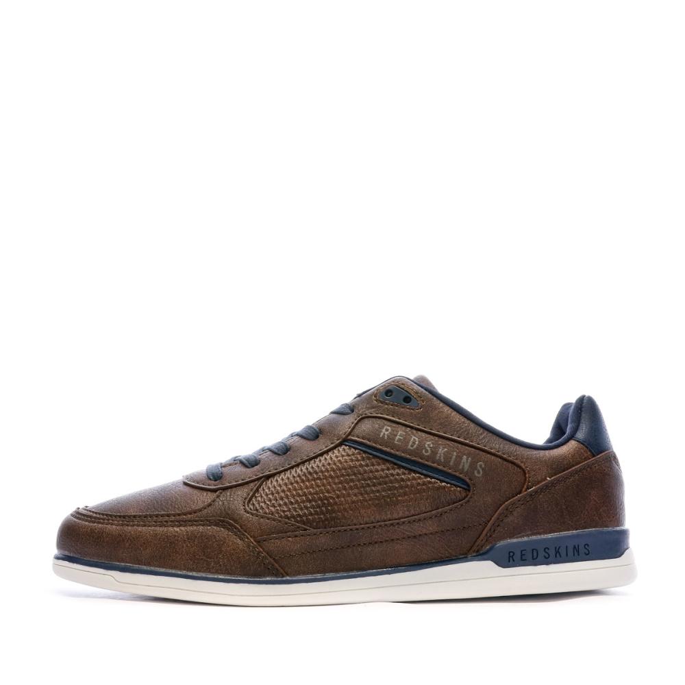 Redskins Baskets en Cuir Marron Homme Redskins Aurore