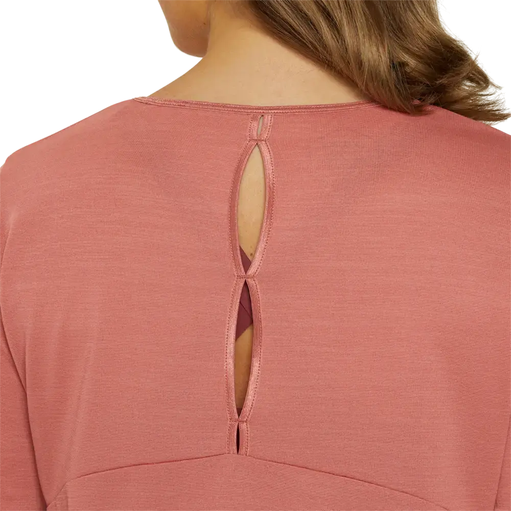 ASICS Nagino Run Hardloopshirt Lange Mouwen Rood Dames