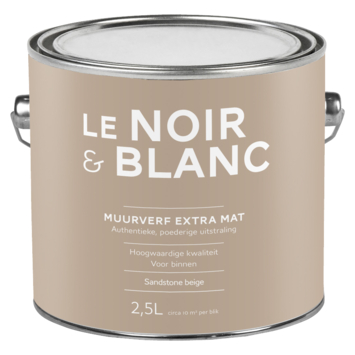 Le Noir & Blanc muurverf extra mat sandstone beige 2,5 liter