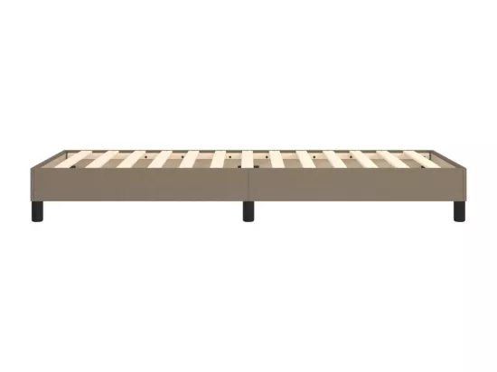 Sommier à lattes de lit Taupe 90x200 cm Tissu
