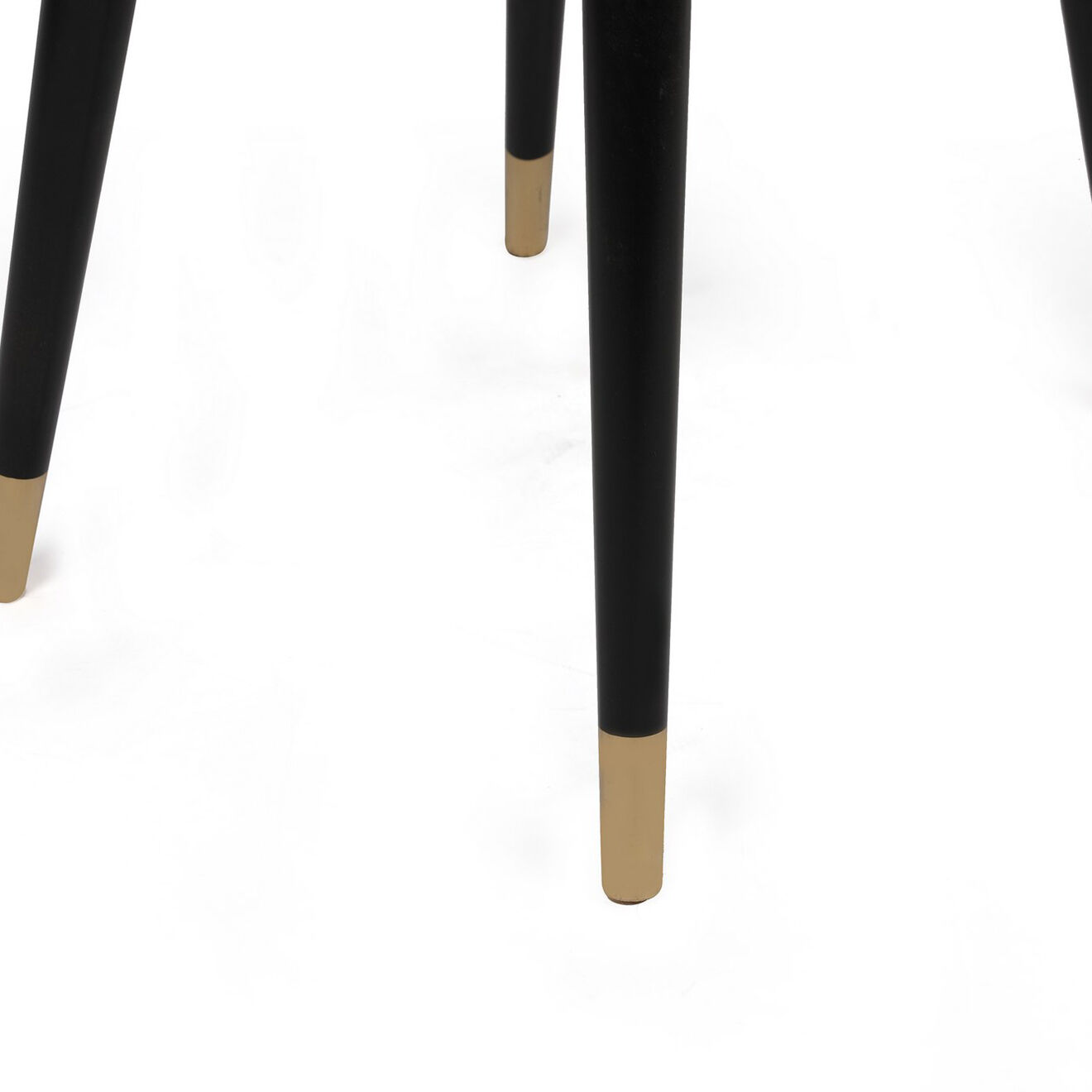 Homitis 2 Chaises Hugo anthracite/noir/doré - 50x90x49 cm