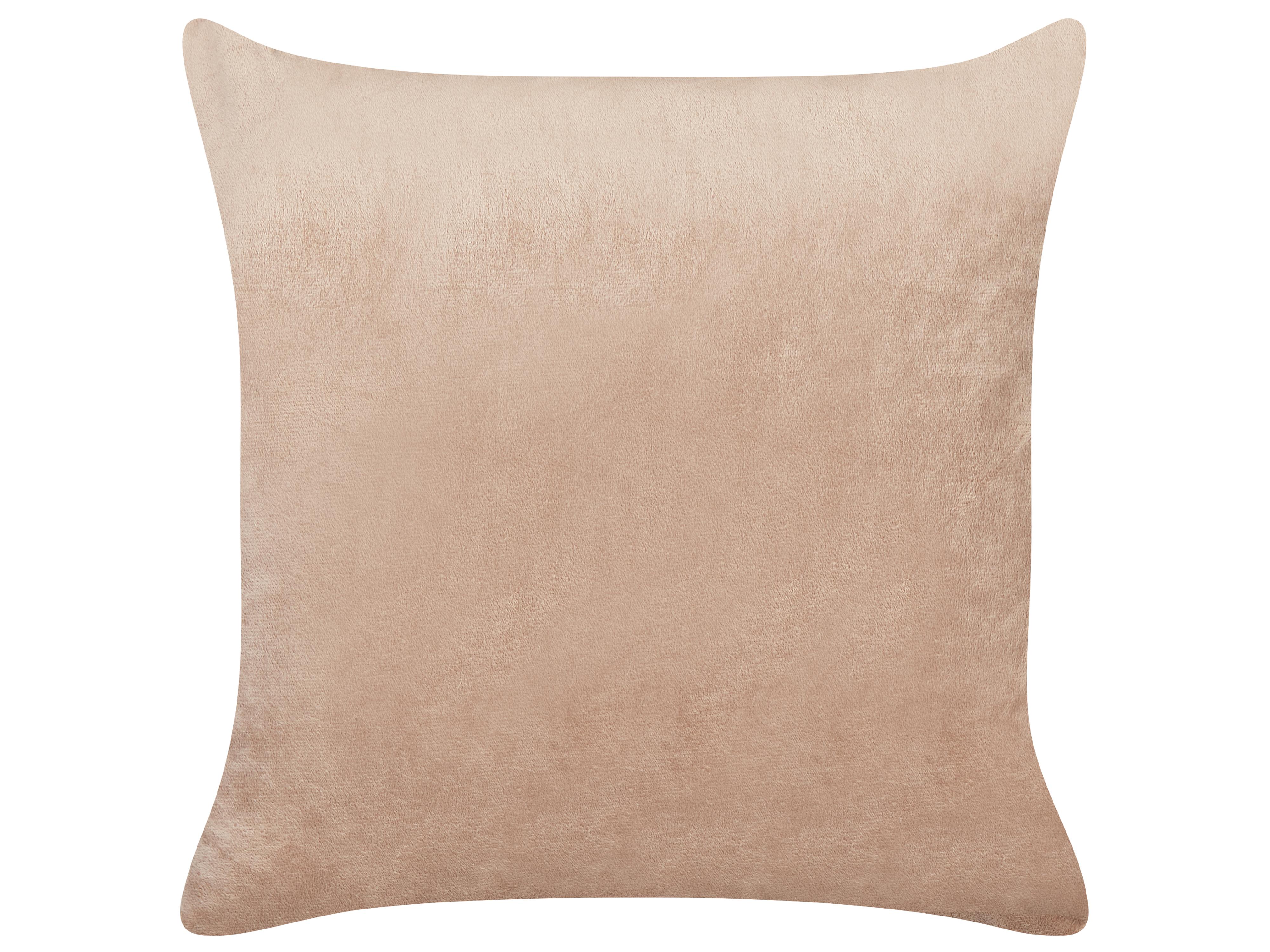 Set van 2 sierkussens BAKIRA Nepbont 45 x 45 cm Bruin abstract patroon