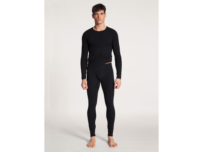 Calida Funktionsunterwäsche Cotton Code Schwarz, S Herren Lange Unterhose