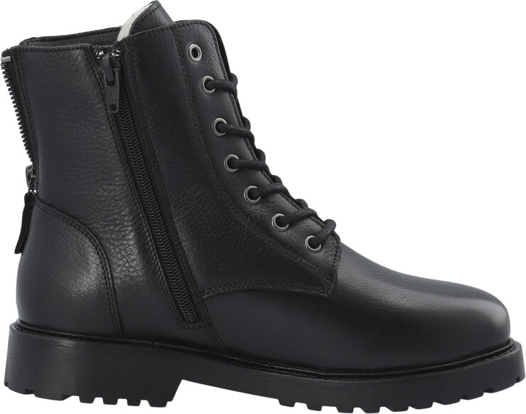 Cashott CASAYA Lace Boot Warm Lining WR Leather Black