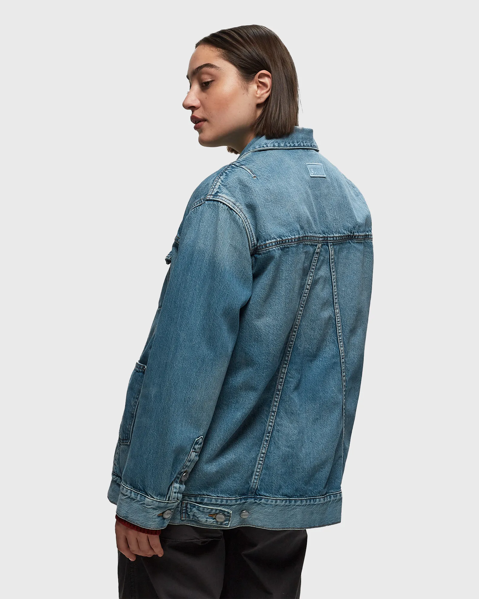 Ganni Tint Denim Oversized Jacket