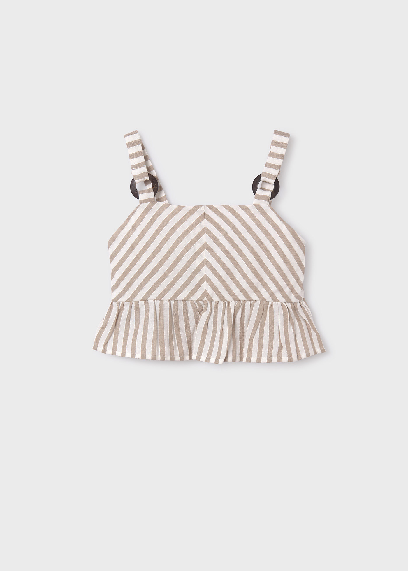 Blusa listrada para meninas, cor tinta
