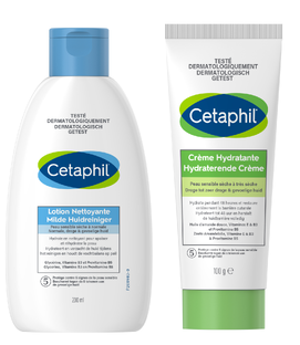 Cetaphil Milde Huidreiniger   Hydraterende Crème Combinatievoordeel 2 stuks