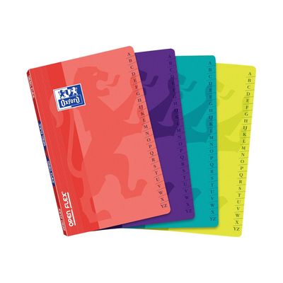 Oxford OpenFlex - Répertoire 9 x 14 cm - 96 pages - petits carreaux (5x5 mm) - disponible dans différentes couleurs