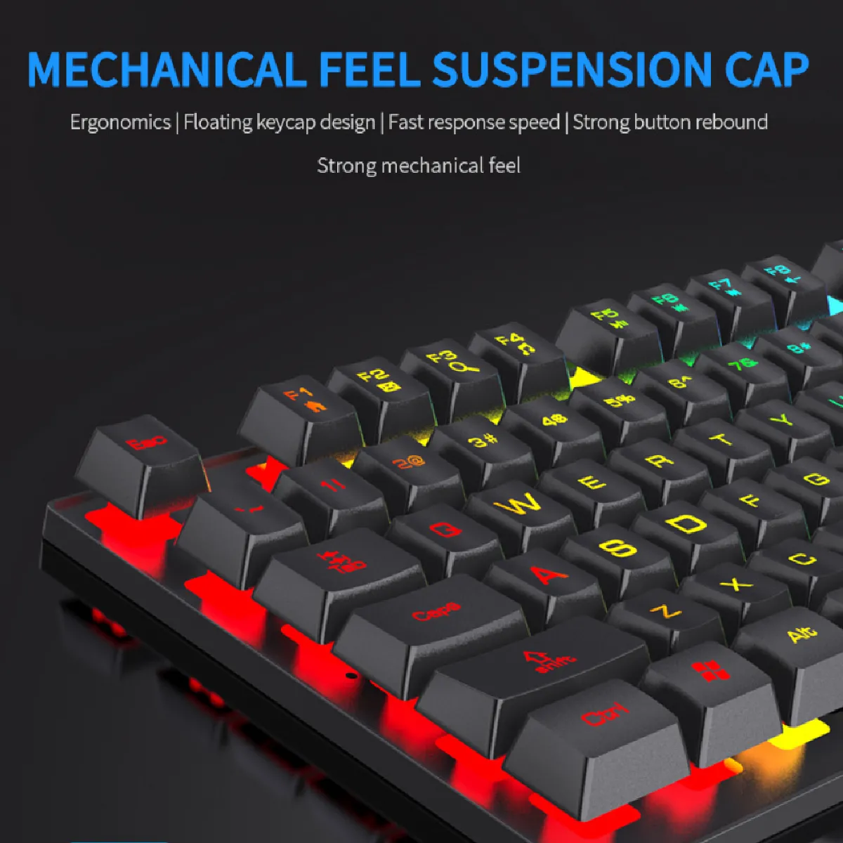 General Clavier de jeu rétroéclairé LED