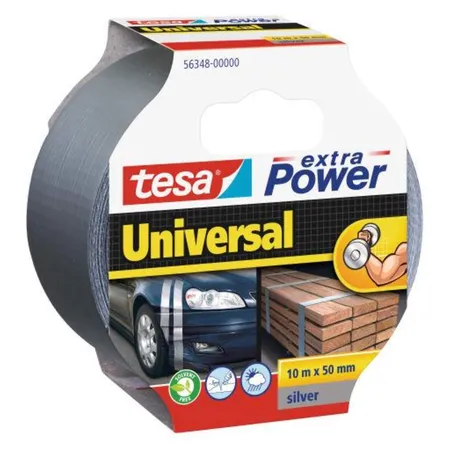 tesa Universal Klebeband Extra Power silber 10mx50mm