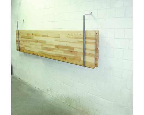 Opbergbrug 79x2,5x16,5 cm, gegalvaniseerd staal
