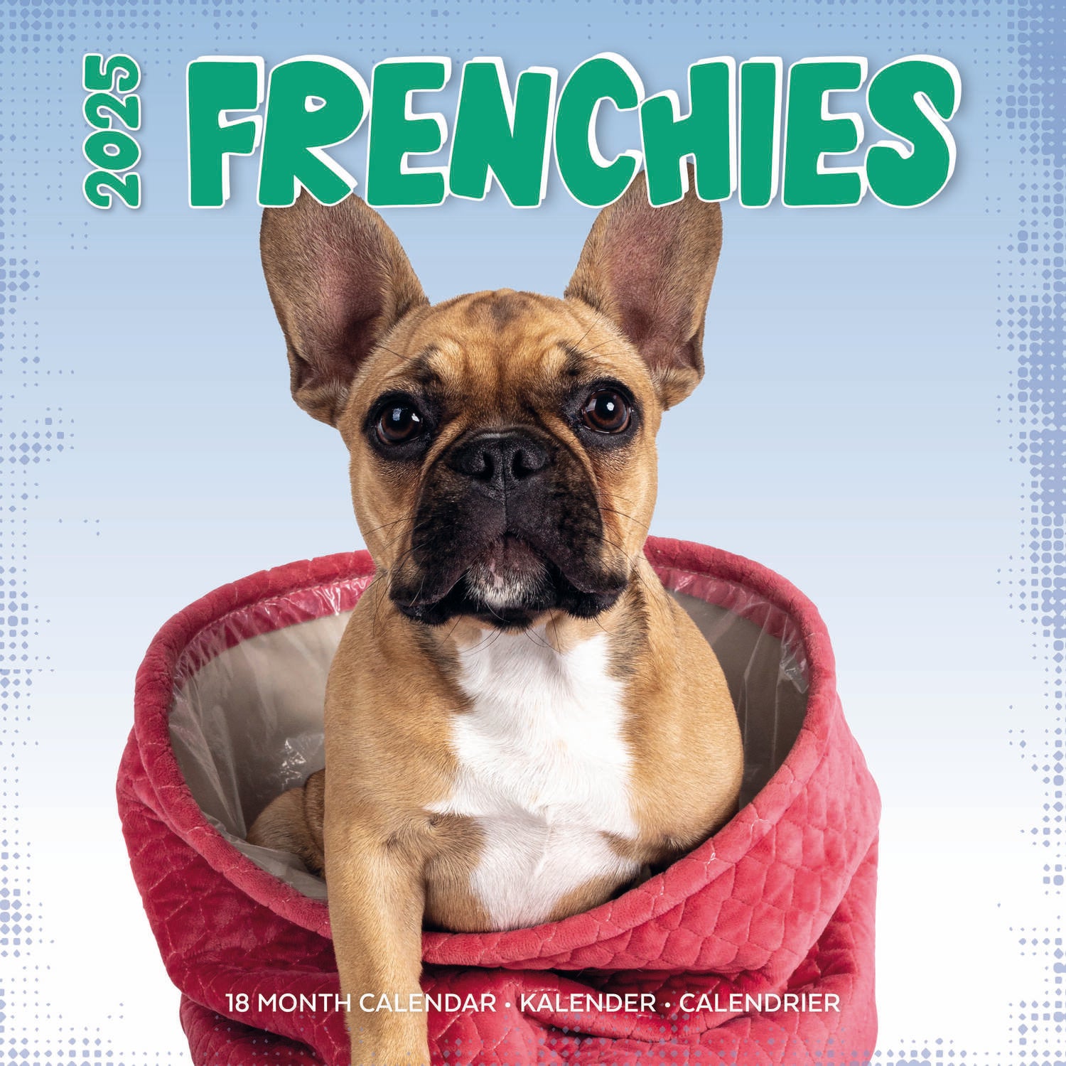 Plenty Gifts kalender franse bulldog 30 x 30 x 0,5 cm