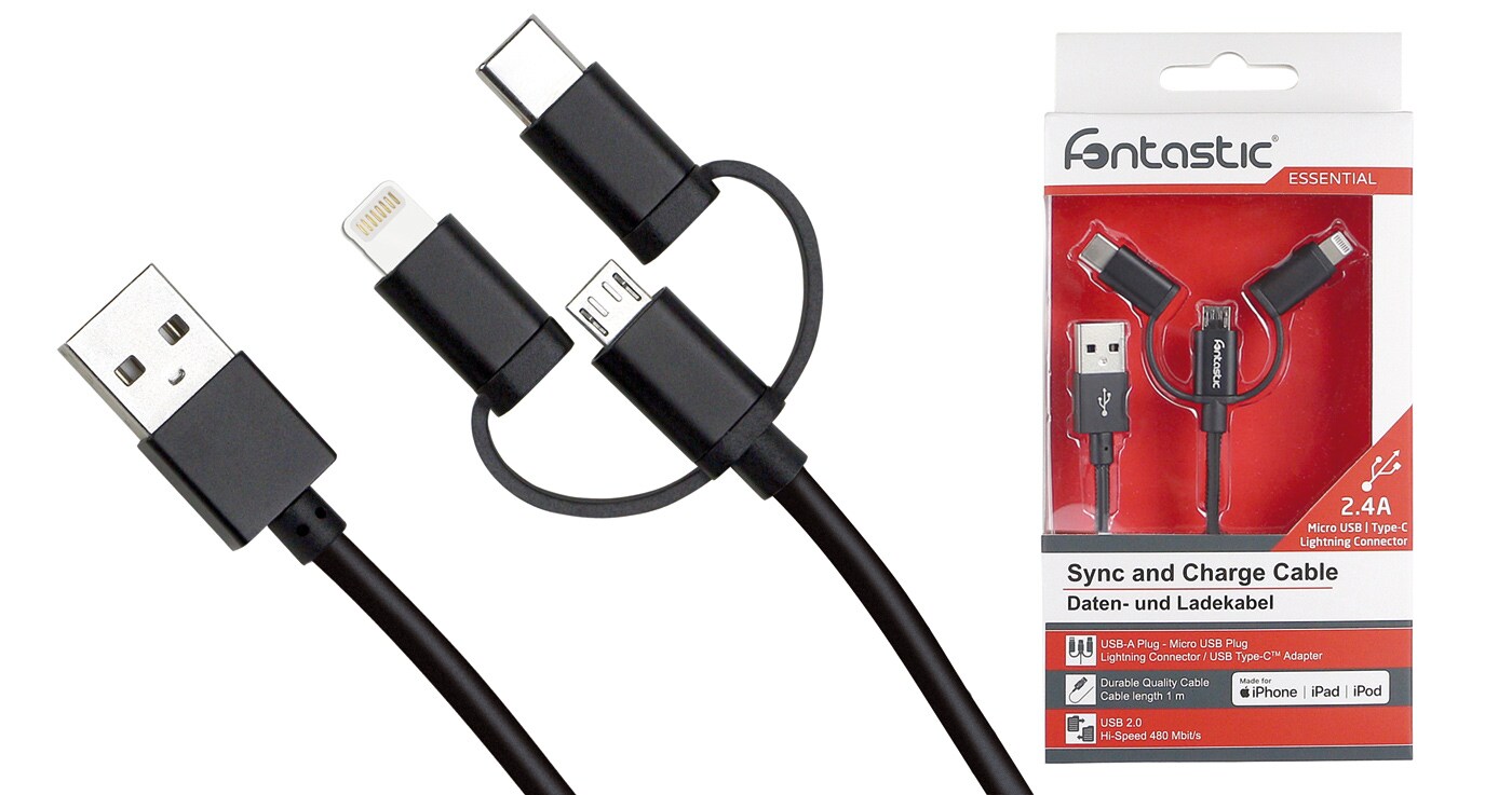Fontastic Essential Datenkabel Trio