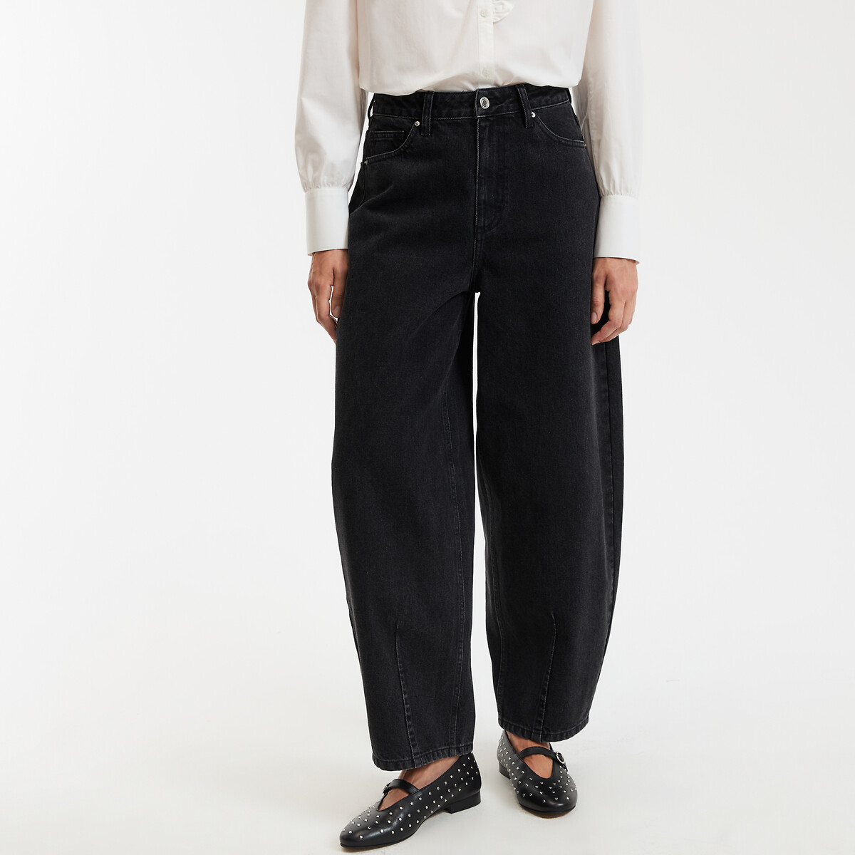 COLEÇÕES LA REDOUTE<br>Loss, afgeronde ballonjeans