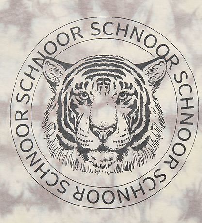 Petit by Sofie Schnoor T-Shirt - Julius - Warm Grey m. Tiger