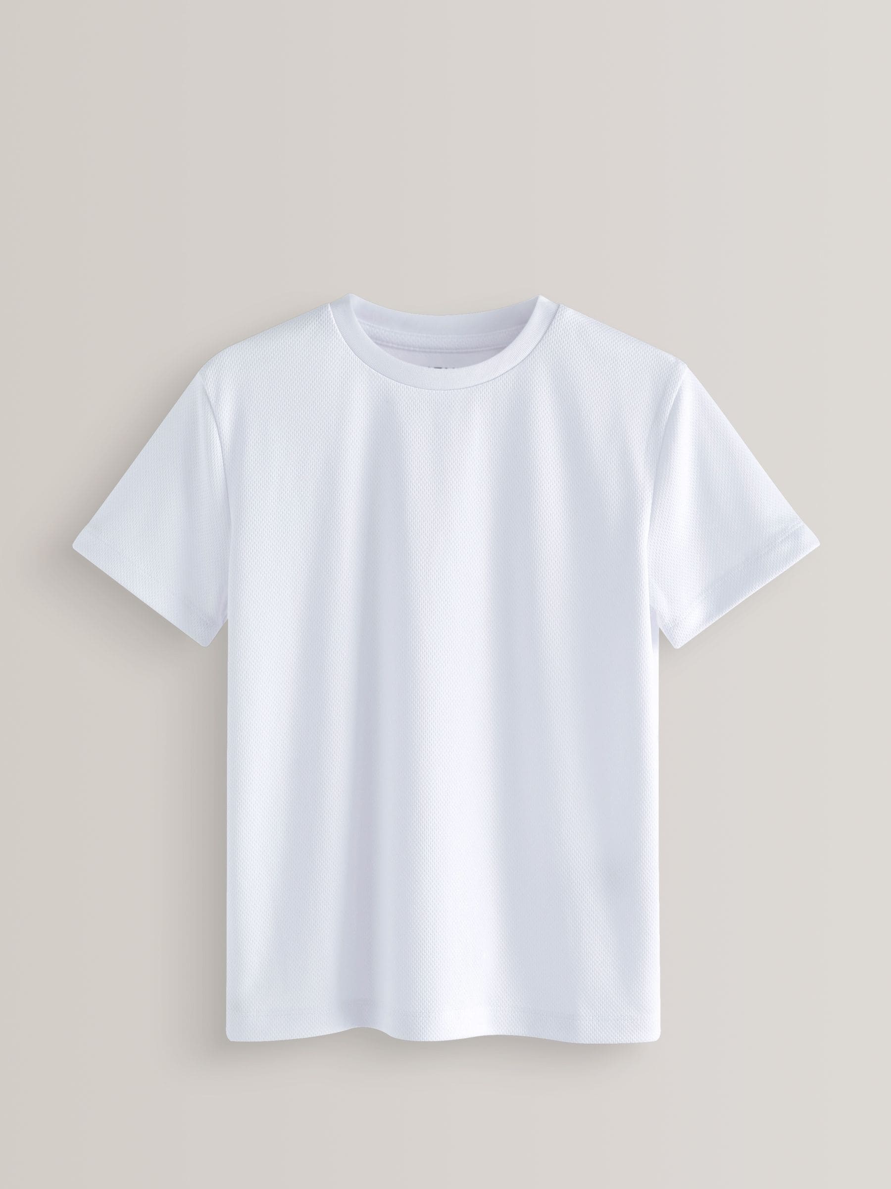Wit - Sportshirt (3-16 jr)