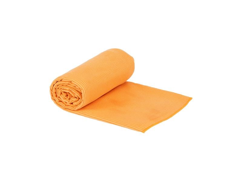 KOOR Badetuch Silva Onda Arancia 3er-Pack L 80 x 130 cm Outdoor-Badetücher mit Silber-Ionen Veredelung