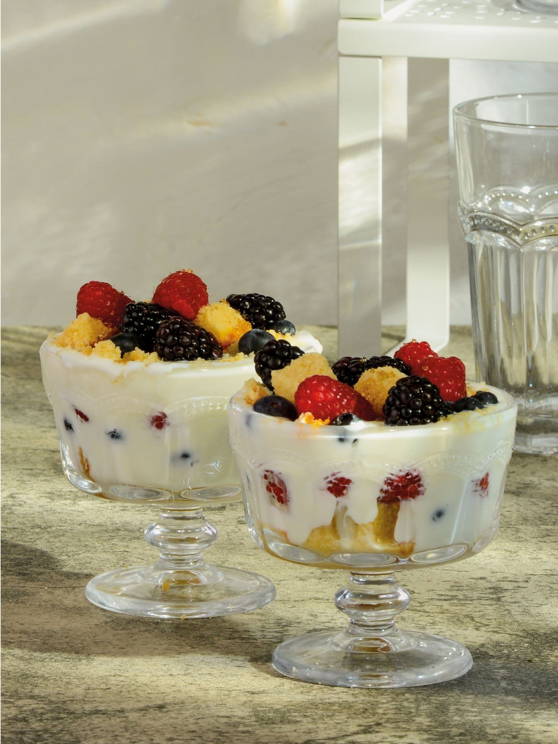 Artland Set of 4 Pearl Ridge Mini Trifle Bowls