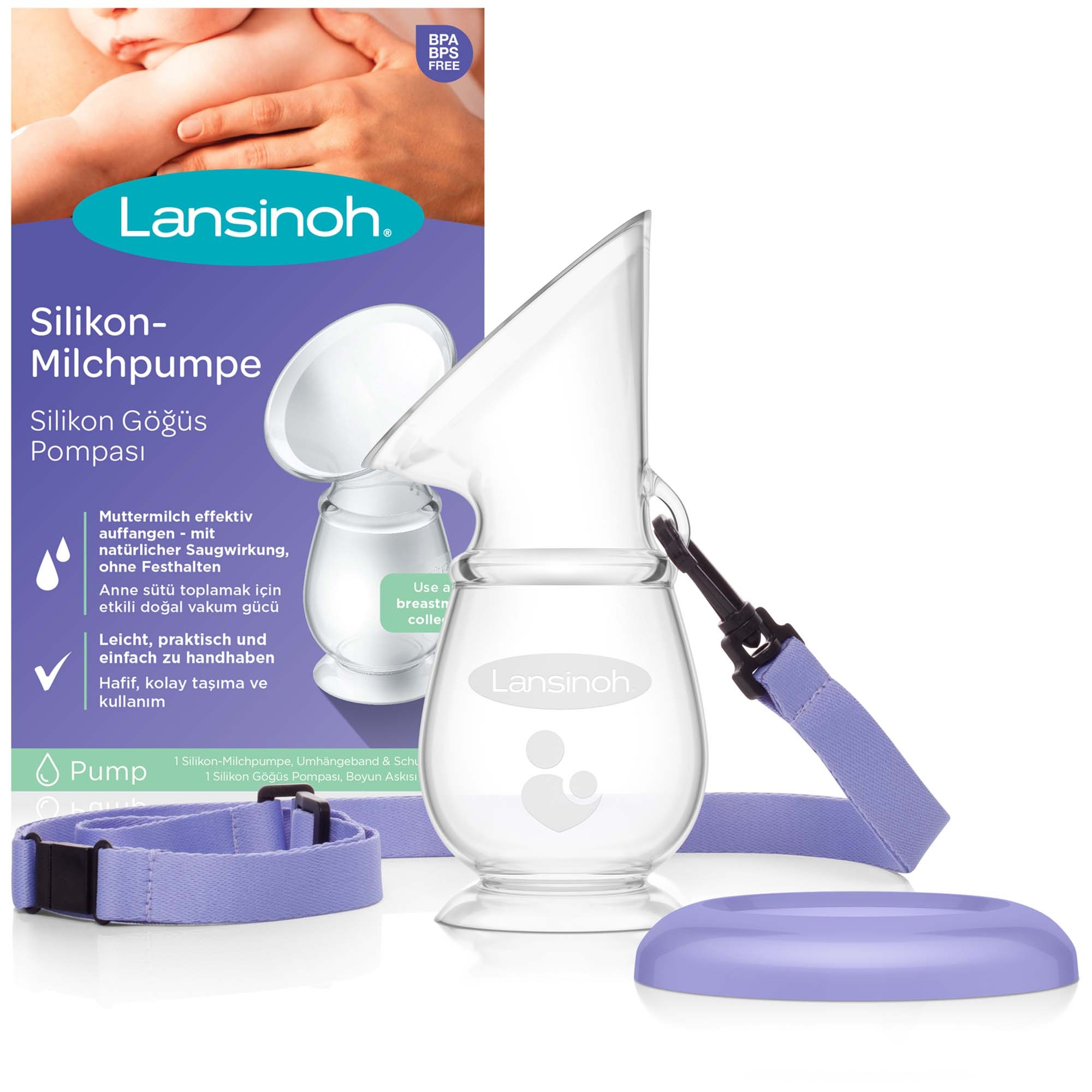 Lansinoh Silicone handkolf | Moedermelkcollector