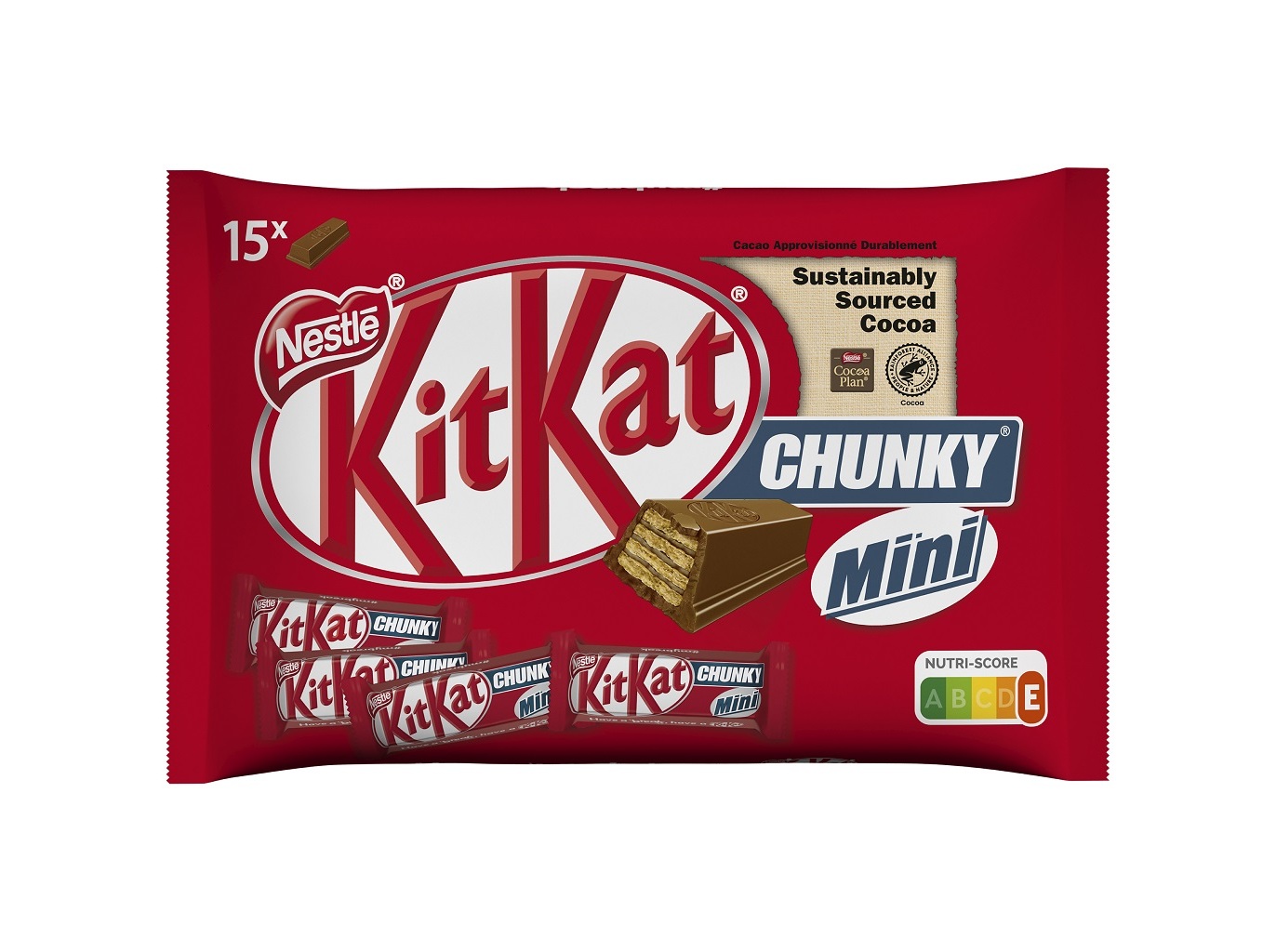 SNACK DE CHOCOLATE KITKAT CHUNKY MINI 250G