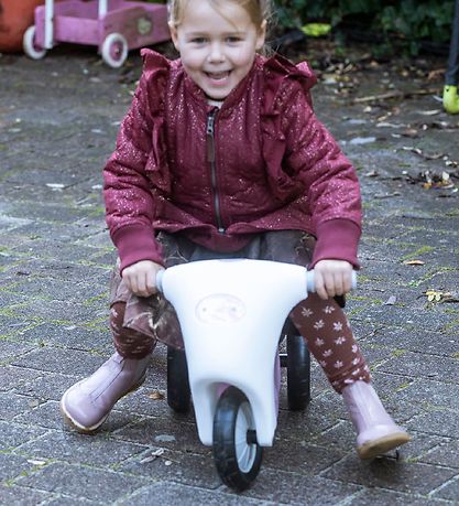 Dantoy Scooter m. Gummihjul - Rosa/Hvid