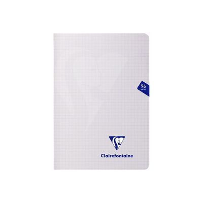 Clairefontaine Mimesys - Carnet polypro 15 x 21 cm - 96 pages - petits carreaux (5x5 mm) - disponible dans différentes couleurs