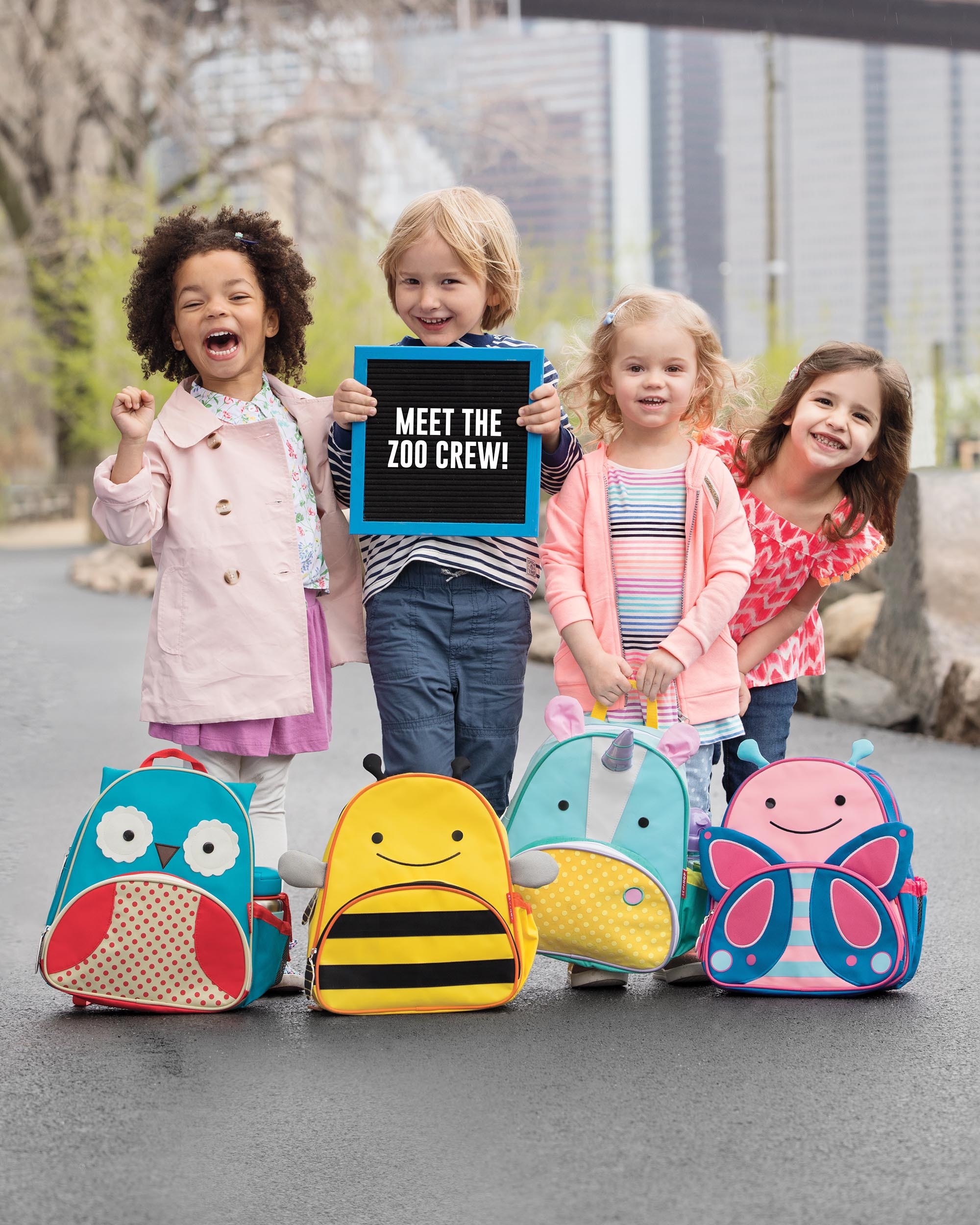 Kinderrucksack ZOO – EINHORN EUREKA (30x28x13) in bunt