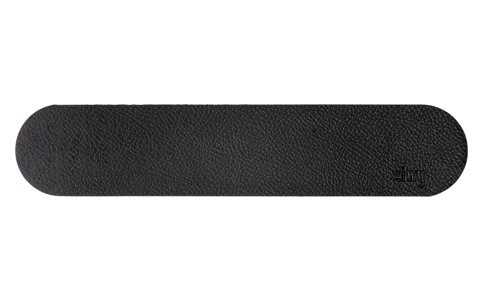 silwy® Metall-Leiste 25 cm mit Ledercoating black