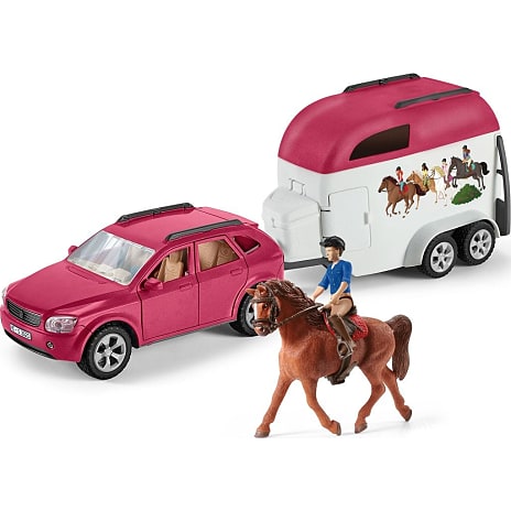 Schleich 72223 bil og hestetrailer