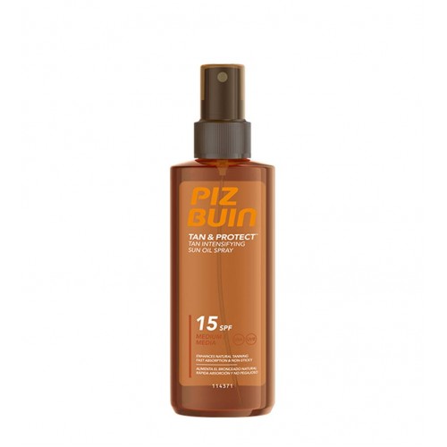 Piz Buin Tan & Protect Óleo Spray Acelerador de Bronzeado SPF15 150ml