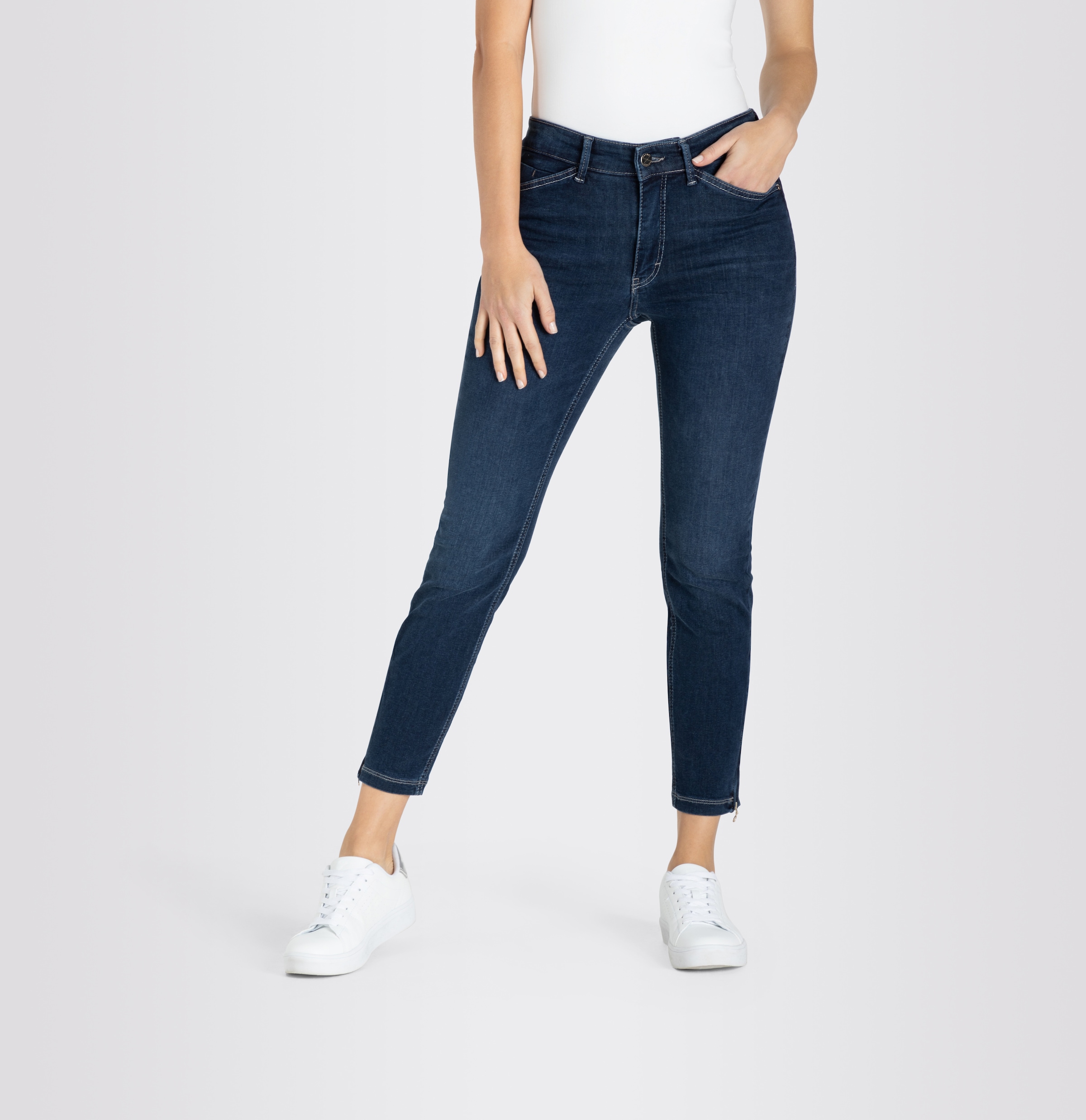 MAC 7/8-Jeans »Dream Chic« verkürzte Form mit Reissverschluss