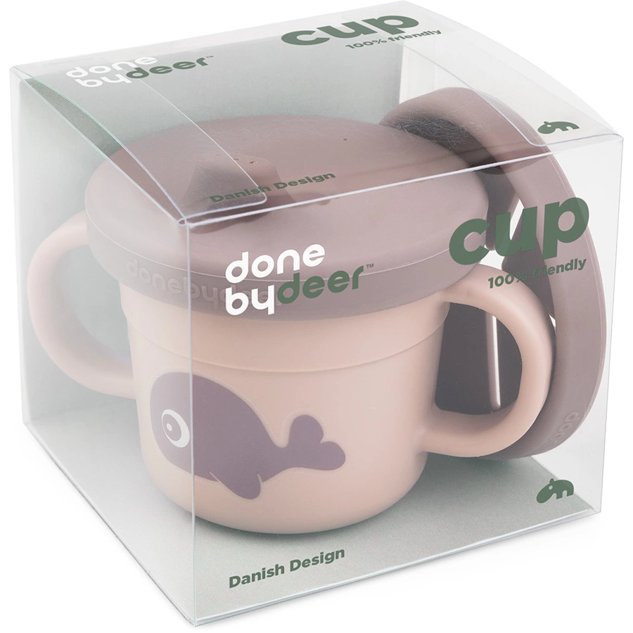 Done by Deer™ Snack & Trinkbecher Set Wally Rosa