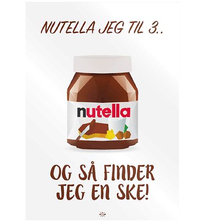 Citatplakat Poster - A3 - Nutella Ich Für 3